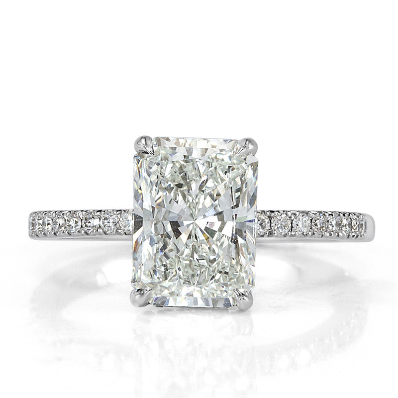 3.37ct Radiant Cut Diamond Engagement Ring