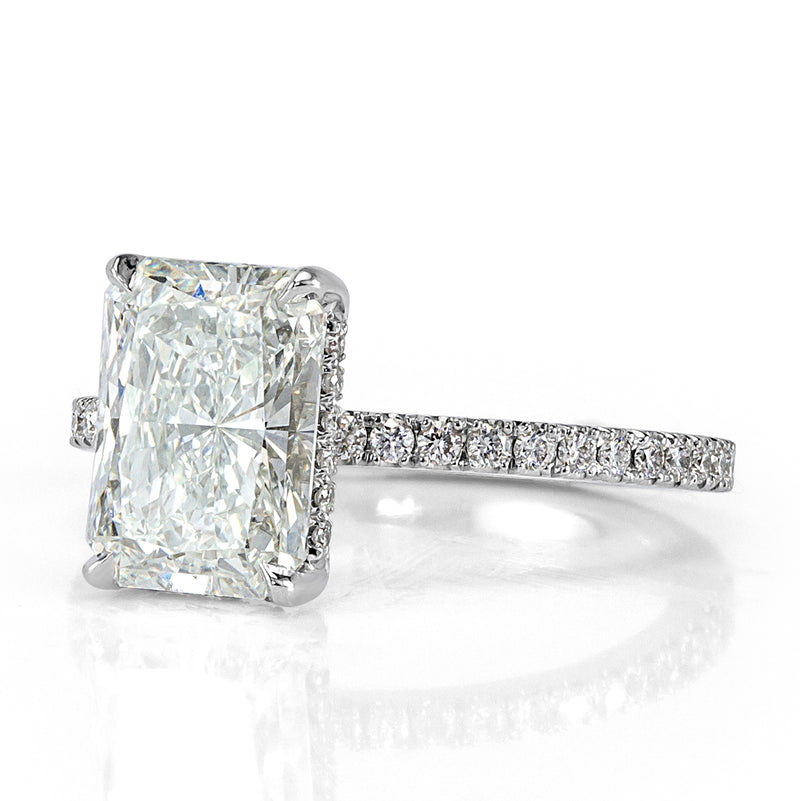 3.37ct Radiant Cut Diamond Engagement Ring