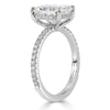 3.37ct Radiant Cut Diamond Engagement Ring