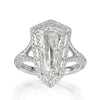 3.13ct Shield Cut Diamond Engagement Ring