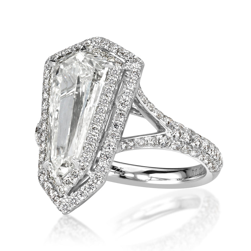 Loose Diamond AGS Diamond - 2.52 Carats Shield Step Cut Diamond K SI2 | eBay