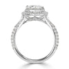 3.13ct Shield Cut Diamond Engagement Ring