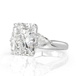 7.85ct Radiant Cut Diamond Engagement Ring