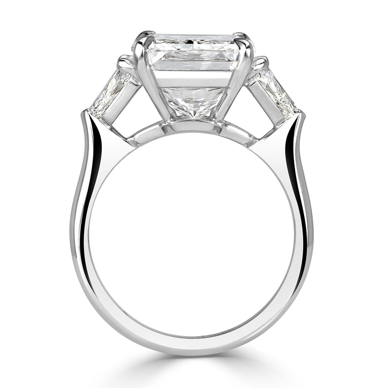7.85ct Radiant Cut Diamond Engagement Ring