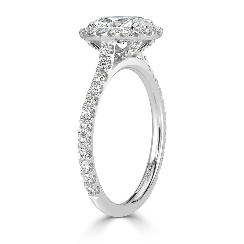 1.68ct Oval Cut Diamond Engagement Ring