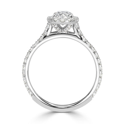 1.68ct Oval Cut Diamond Engagement Ring