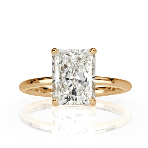 2.61ct Radiant Cut Diamond Engagement Ring