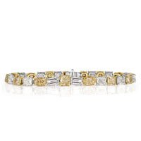 20.23ct Fancy Yellow and White Diamond Bracelet