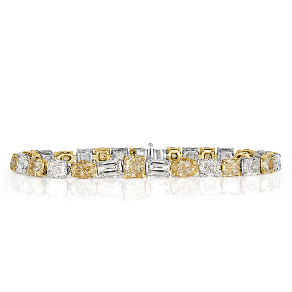 20.23ct Fancy Yellow and White Diamond Bracelet
