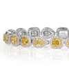 11.80ct Fancy Yellow Diamond Tennis Bracelet
