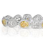 10.00ct Fancy Yellow and White Diamond Bracelet