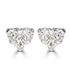 0.41ct Heart Shaped Diamond Stud Earrings