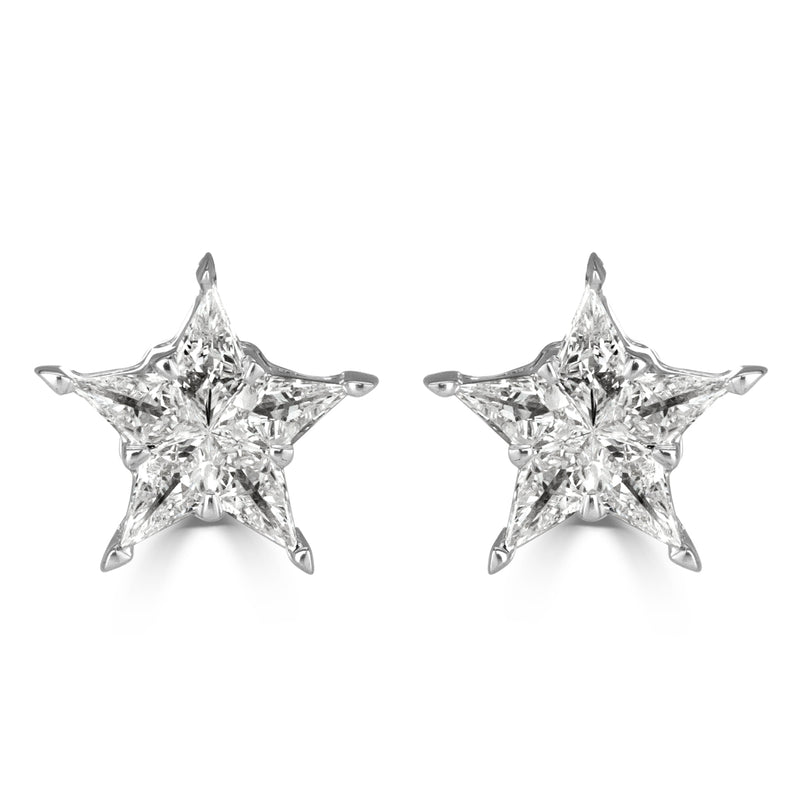 0.17ct Diamond Star Stud Earrings