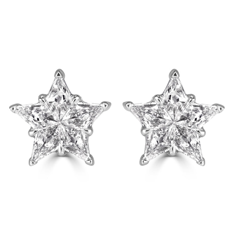0.52ct Diamond Star Stud Earrings