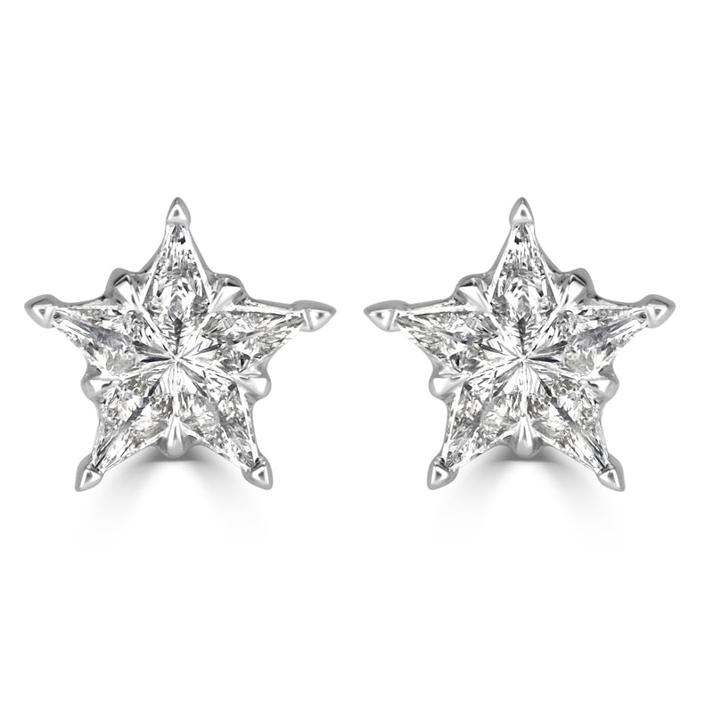 0.28ct Diamond Star Stud Earrings