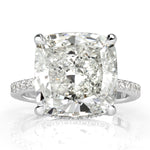 10.64ct Cushion Cut Diamond Engagement Ring