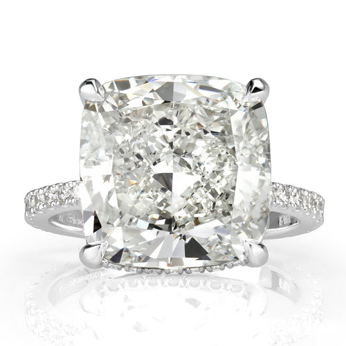 10.64ct Cushion Cut Diamond Engagement Ring