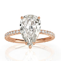 2.38ct Pear Shaped Diamond Engagement Ring
