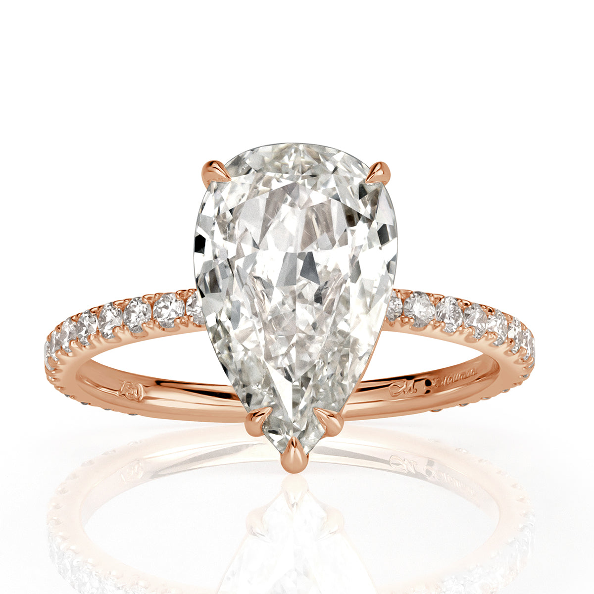 2.38ct Pear Shaped Diamond Engagement Ring