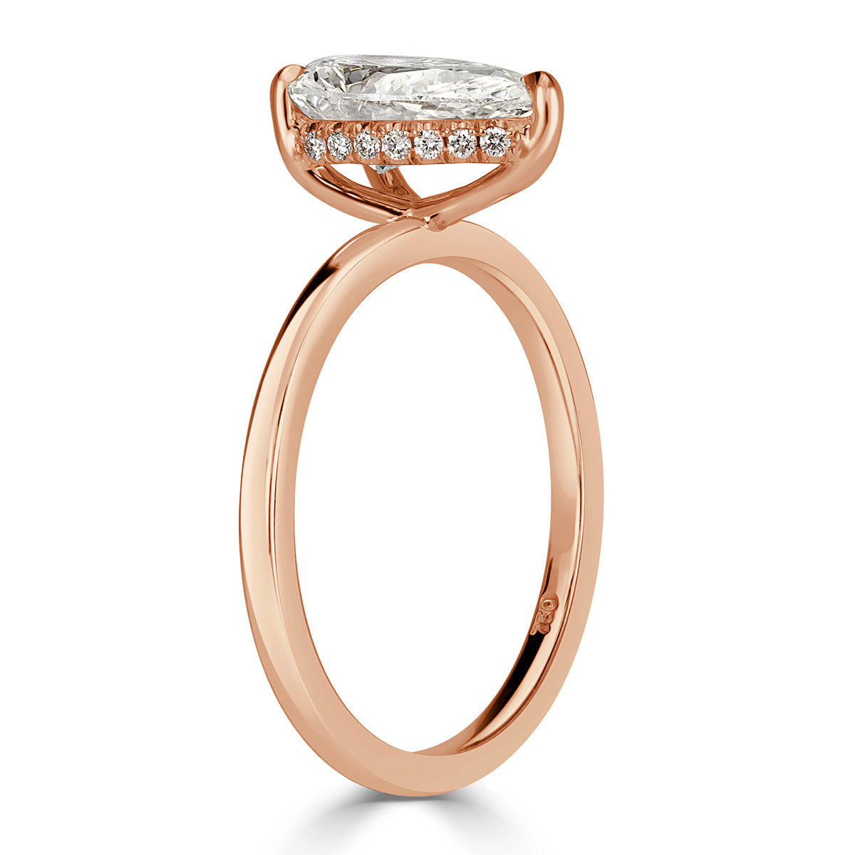 1.58ct Pear Shaped Diamond Engagement Ring