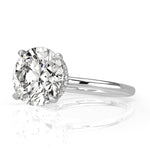 5.19ct Round Brilliant Cut Diamond Engagement Ring