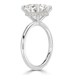 5.19ct Round Brilliant Cut Diamond Engagement Ring