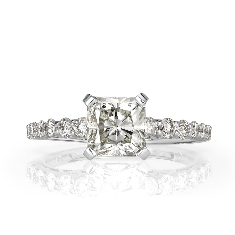 1.71ct Radiant Cut Diamond Engagement Ring
