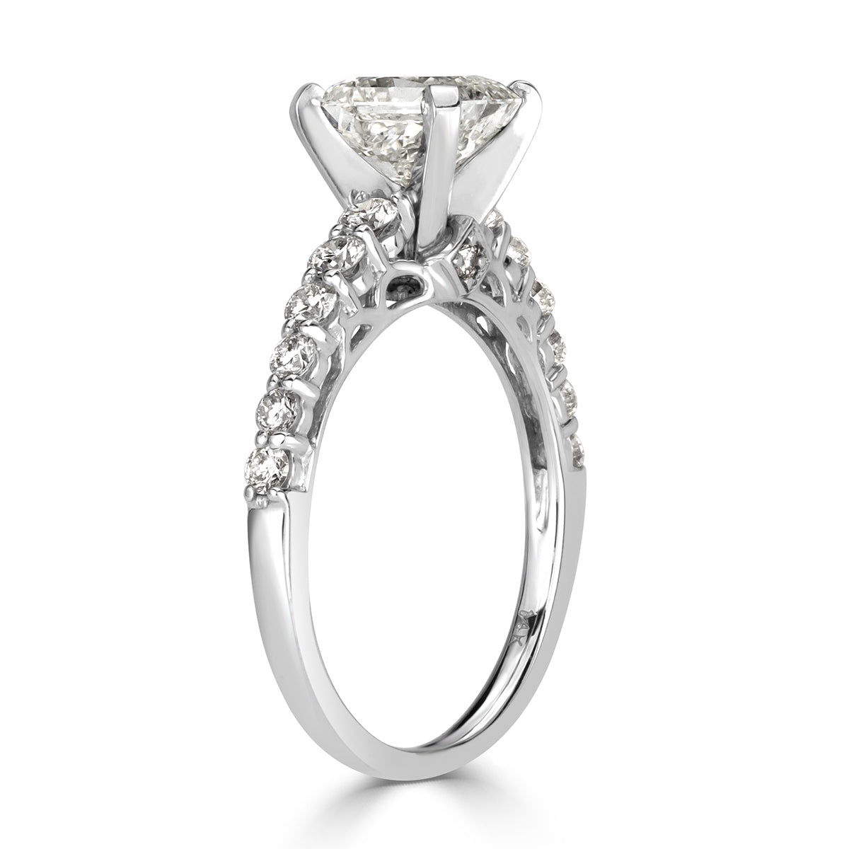 1.71ct Radiant Cut Diamond Engagement Ring