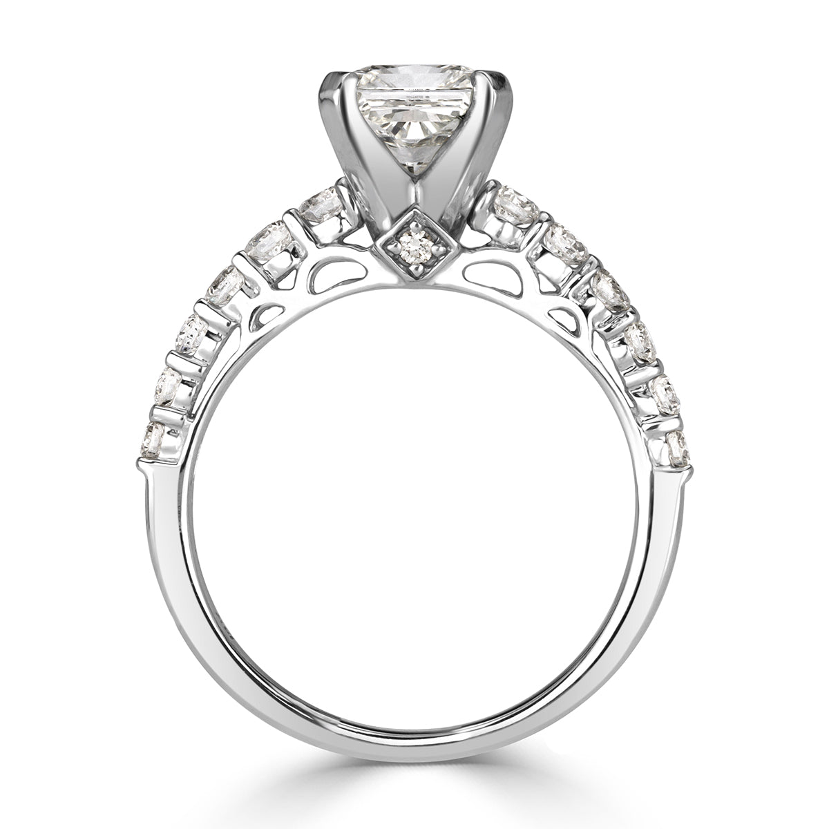 1.71ct Radiant Cut Diamond Engagement Ring