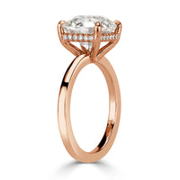 4.07ct Old Mine Cut Diamond Engagement Ring