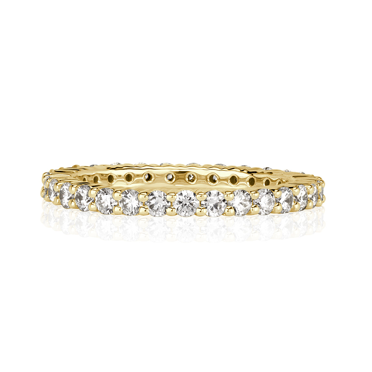 1.00ct Round Brilliant Cut Diamond Eternity Band in 18k Yellow Gold