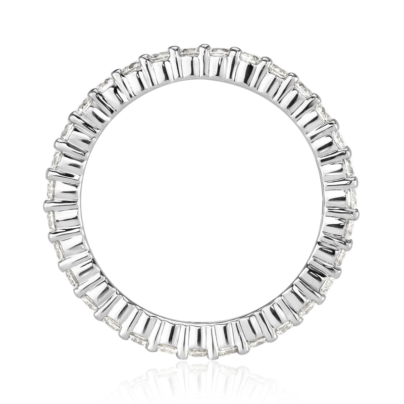 1.00ct Round Brilliant Cut Diamond Eternity Band in 18k White Gold