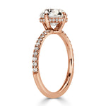 2.40ct Old Mine Cut Diamond Engagement Ring