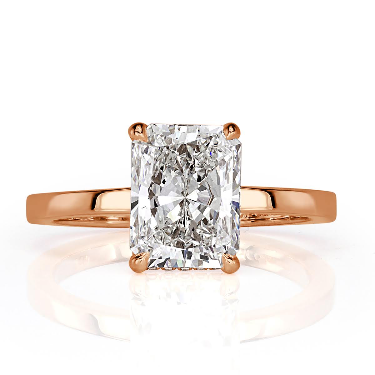 2.40ct Radiant Cut Diamond Engagement Ring