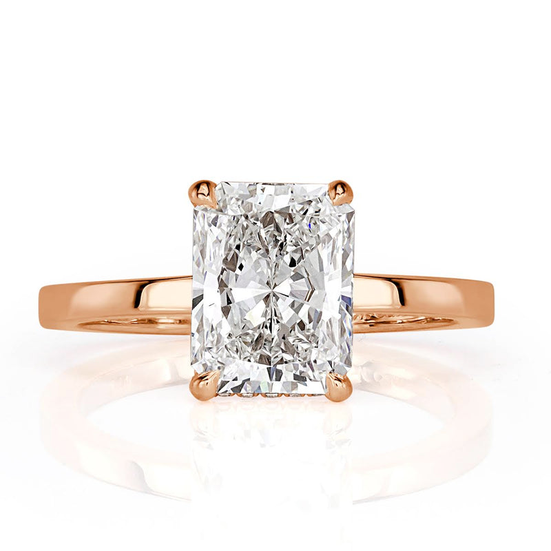 2.40ct Radiant Cut Diamond Engagement Ring