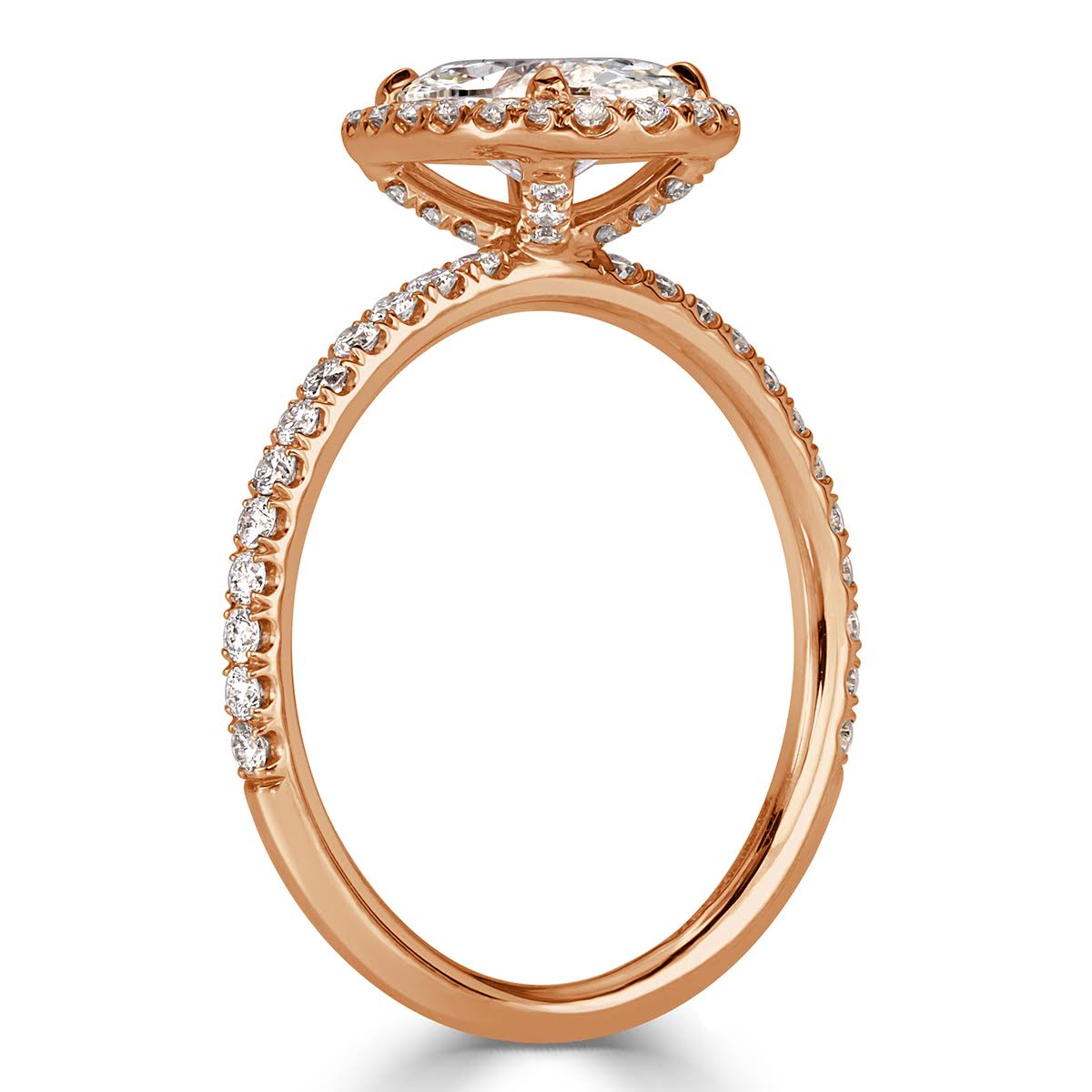 2.18ct Oval Cut Diamond Engagement Ring