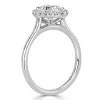 1.24ct Oval Cut Diamond Engagement Ring