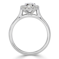 1.24ct Oval Cut Diamond Engagement Ring