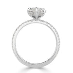 1.57ct Marquise Cut Diamond Engagement Ring