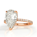 3.99ct Pear Shaped Diamond Engagement Ring