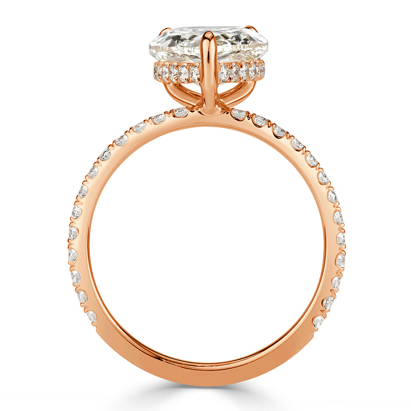 3.99ct Pear Shaped Diamond Engagement Ring