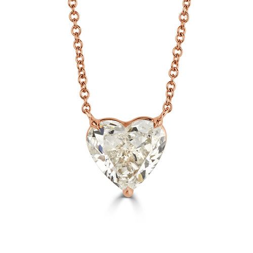 2.32ct Heart Shaped Diamond Pendant