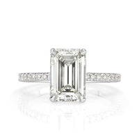3.12ct Emerald Cut Diamond Engagement Ring