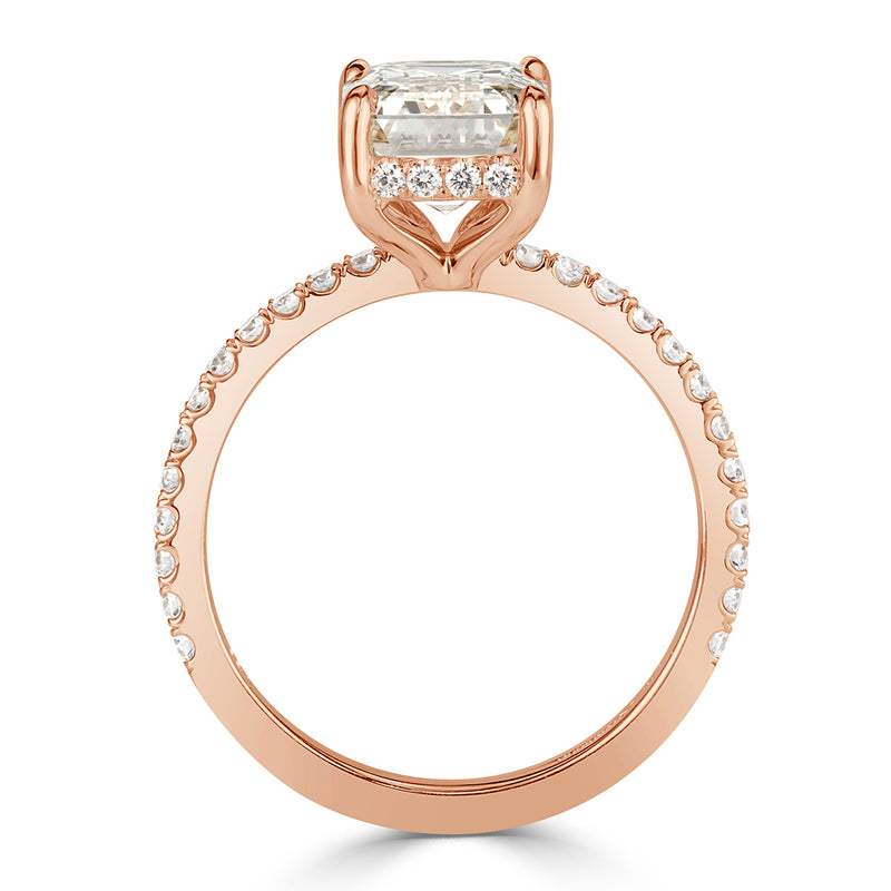 3.49ct Emerald Cut Diamond Engagement Ring