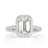 3.10ct Emerald Cut Diamond Engagement Ring