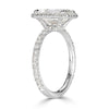 3.10ct Emerald Cut Diamond Engagement Ring