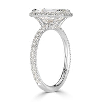 3.10ct Emerald Cut Diamond Engagement Ring