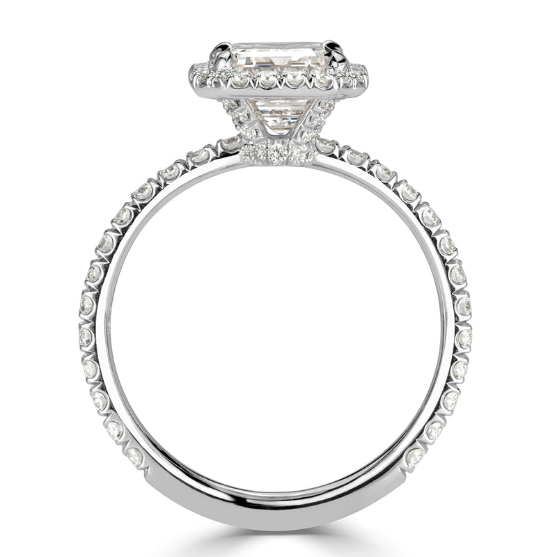 3.10ct Emerald Cut Diamond Engagement Ring