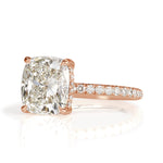 3.73ct Cushion Cut Diamond Engagement Ring