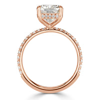 3.73ct Cushion Cut Diamond Engagement Ring